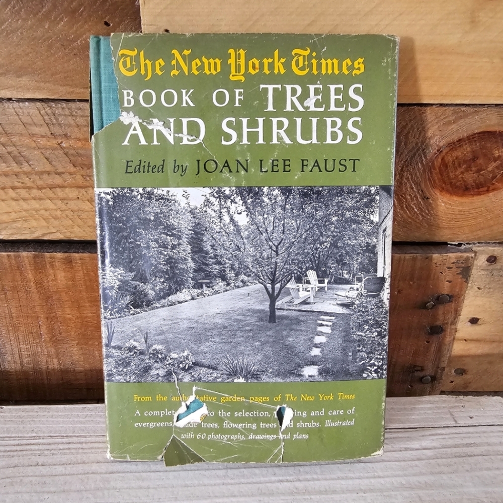 Vintage '64 "The New York Times Book Of Trees And Shrubs" Joan Lee Faust